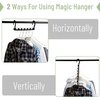 image:imageMr Pen Space Saving Hangers for Clothes 20 pcs Black  Plastic Multi Clothes Hangers Space Saving 6 Slots 360 Rotating Hooks106 inches W x 45 inches H