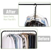 image:imageMr Pen Space Saving Hangers for Clothes 20 pcs Black  Plastic Multi Clothes Hangers Space Saving 6 Slots 360 Rotating Hooks106 inches W x 45 inches H