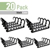 image:imageMr Pen Space Saving Hangers for Clothes 20 pcs Black  Plastic Multi Clothes Hangers Space Saving 6 Slots 360 Rotating Hooks106 inches W x 45 inches H