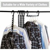 image:imageMr Pen Space Saving Hangers for Clothes 20 pcs Black  Plastic Multi Clothes Hangers Space Saving 6 Slots 360 Rotating Hooks106 inches W x 45 inches H