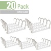 image:imageMr Pen Space Saving Hangers for Clothes 20 pcs White  Plastic Multi Clothes Hangers Space Saving 6 Slots 360 Rotating Hooks