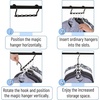 image:imageMr Pen Space Saving Hangers for Clothes 24 pcs 5 Slots Bulk Plastic  Collapsible Hangers with 360 Swivel Hook Hanger Hooks Space Saver for Closet Organizers and Storage Dorm Room EssentialsBlack