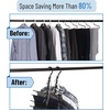 image:imageMr Pen Space Saving Hangers for Clothes 24 pcs 5 Slots Bulk Plastic  Collapsible Hangers with 360 Swivel Hook Hanger Hooks Space Saver for Closet Organizers and Storage Dorm Room EssentialsBlack