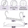 image:imageMr Pen Space Saving Hangers for Clothes 24 pcs 5 Slots Bulk Plastic  Collapsible Hangers with 360 Swivel Hook Hanger Hooks Space Saver for Closet Organizers and Storage Dorm Room EssentialsWhite