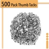 image:imageMr Pen Thumb Tack 500 Pack Black Flat Push Pins Bulk  Metal Roundness Push Pins Office Tacks for Corkboard Hanging Maps Poster Picture and Creating Different Art ProjectSilver