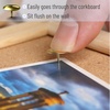 image:imageMr Pen Thumb Tack 500 Pack Black Flat Push Pins Bulk  Metal Roundness Push Pins Office Tacks for Corkboard Hanging Maps Poster Picture and Creating Different Art ProjectGold