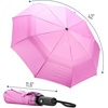 image:imageMr Pen Windproof Travel Umbrella Small WaterResistant Automatic Folding Umbrella for Rain and Sun Light Compact and Portable for Women amp Men Fits Car amp BackpackPastel Magenta