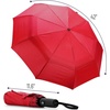 image:imageMr Pen Windproof Travel Umbrella Small WaterResistant Automatic Folding Umbrella for Rain and Sun Light Compact and Portable for Women amp Men Fits Car amp BackpackFiery Red