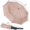 image:imageMr Pen Windproof Travel Umbrella Small WaterResistant Automatic Folding Umbrella for Rain and Sun Light Compact and Portable for Women amp Men Fits Car amp BackpackNude Beige
