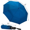 image:imageMr Pen Windproof Travel Umbrella Small WaterResistant Automatic Folding Umbrella for Rain and Sun Light Compact and Portable for Women amp Men Fits Car amp BackpackCyan Blue
