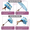 image:imageMr Pen Windproof Travel Umbrella Small WaterResistant Automatic Folding Umbrella for Rain and Sun Light Compact and Portable for Women amp Men Fits Car amp BackpackBlue Stripes