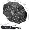 image:imageMr Pen Windproof Travel Umbrella Small WaterResistant Automatic Folding Umbrella for Rain and Sun Light Compact and Portable for Women amp Men Fits Car amp BackpackBlack Polka Dots