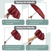 image:imageMr Pen Windproof Travel Umbrella Small WaterResistant Automatic Folding Umbrella for Rain and Sun Light Compact and Portable for Women amp Men Fits Car amp BackpackWine Red