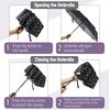 image:imageMr Pen Windproof Travel Umbrella Small WaterResistant Automatic Folding Umbrella for Rain and Sun Light Compact and Portable for Women amp Men Fits Car amp BackpackBlack Polka Dots