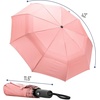 image:imageMr Pen Windproof Travel Umbrella Small WaterResistant Automatic Folding Umbrella for Rain and Sun Light Compact and Portable for Women amp Men Fits Car amp BackpackLight Pink