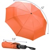 image:imageMr Pen Windproof Travel Umbrella Small WaterResistant Automatic Folding Umbrella for Rain and Sun Light Compact and Portable for Women amp Men Fits Car amp BackpackOrange Red