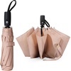 image:imageMr Pen Windproof Travel Umbrella Small WaterResistant Automatic Folding Umbrella for Rain and Sun Light Compact and Portable for Women amp Men Fits Car amp BackpackNude Beige