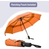 image:imageMr Pen Windproof Travel Umbrella Small WaterResistant Automatic Folding Umbrella for Rain and Sun Light Compact and Portable for Women amp Men Fits Car amp BackpackOrange