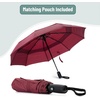 image:imageMr Pen Windproof Travel Umbrella Small WaterResistant Automatic Folding Umbrella for Rain and Sun Light Compact and Portable for Women amp Men Fits Car amp BackpackWine Red