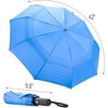 image:imageMr Pen Windproof Travel Umbrella Small WaterResistant Automatic Folding Umbrella for Rain and Sun Light Compact and Portable for Women amp Men Fits Car amp BackpackAzure Blue