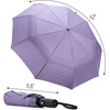 image:imageMr Pen Windproof Travel Umbrella Small WaterResistant Automatic Folding Umbrella for Rain and Sun Light Compact and Portable for Women amp Men Fits Car amp BackpackPurple
