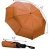 image:imageMr Pen Windproof Travel Umbrella Small WaterResistant Automatic Folding Umbrella for Rain and Sun Light Compact and Portable for Women amp Men Fits Car amp BackpackTawny Glow