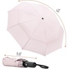 image:imageMr Pen Windproof Travel Umbrella Small WaterResistant Automatic Folding Umbrella for Rain and Sun Light Compact and Portable for Women amp Men Fits Car amp BackpackRos Whisper