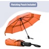 image:imageMr Pen Windproof Travel Umbrella Small WaterResistant Automatic Folding Umbrella for Rain and Sun Light Compact and Portable for Women amp Men Fits Car amp BackpackOrange Red