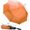 image:imageMr Pen Windproof Travel Umbrella Small WaterResistant Automatic Folding Umbrella for Rain and Sun Light Compact and Portable for Women amp Men Fits Car amp BackpackOrange