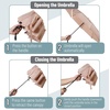 image:imageMr Pen Windproof Travel Umbrella Small WaterResistant Automatic Folding Umbrella for Rain and Sun Light Compact and Portable for Women amp Men Fits Car amp BackpackNude Beige