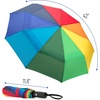 image:imageMr Pen Windproof Travel Umbrella Small WaterResistant Automatic Folding Umbrella for Rain and Sun Light Compact and Portable for Women amp Men Fits Car amp BackpackRainbow Ray