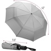 image:imageMr Pen Windproof Travel Umbrella Small WaterResistant Automatic Folding Umbrella for Rain and Sun Light Compact and Portable for Women amp Men Fits Car amp BackpackCool Gray