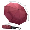 image:imageMr Pen Windproof Travel Umbrella Small WaterResistant Automatic Folding Umbrella for Rain and Sun Light Compact and Portable for Women amp Men Fits Car amp BackpackWine Red