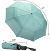 image:imageMr Pen Windproof Travel Umbrella Small WaterResistant Automatic Folding Umbrella for Rain and Sun Light Compact and Portable for Women amp Men Fits Car amp BackpackGreen