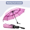image:imageMr Pen Windproof Travel Umbrella Small WaterResistant Automatic Folding Umbrella for Rain and Sun Light Compact and Portable for Women amp Men Fits Car amp BackpackPastel Magenta
