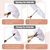 image:imageMr Pen Windproof Travel Umbrella Small WaterResistant Automatic Folding Umbrella for Rain and Sun Light Compact and Portable for Women amp Men Fits Car amp BackpackDoodle Art