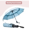 image:imageMr Pen Windproof Travel Umbrella Small WaterResistant Automatic Folding Umbrella for Rain and Sun Light Compact and Portable for Women amp Men Fits Car amp BackpackLight Cyan