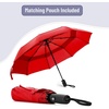 image:imageMr Pen Windproof Travel Umbrella Small WaterResistant Automatic Folding Umbrella for Rain and Sun Light Compact and Portable for Women amp Men Fits Car amp BackpackFiery Red