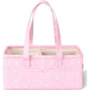 image:imageMr Pen Baby Diaper Caddy Organizer Pink with Star Pattern  Portable Car Caddy for Changing Table and NurseryPink with Star Pattern