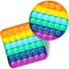 image:imageMr Pen Pop Fidget Sensory Toys Butterfly Shape  Sensory Stress Relief Squeeze Toys for Kids amp Adults Silicone Bubble Popping Game for Anxiety FunCircle  Square