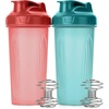 Light Blue & Red