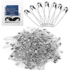 image:imageMr Pen Safety Pins 15 Inch 500 Pack Nickel Plated Steel  Rust Resistant Bulk Medium Safety Pins for Clothes Crafts Pinning Sewing ArtSilver