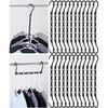 image:imageMr Pen Space Saving Hangers for Clothes 24 pcs 5 Slots Bulk Plastic  Collapsible Hangers with 360 Swivel Hook Hanger Hooks Space Saver for Closet Organizers and Storage Dorm Room EssentialsBlack