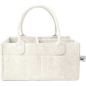 image:imageMr Pen Baby Diaper Caddy Organizer Beige Medium  Nursery Storage Bin and Car Organizer for Diapers and Baby WipesBeige