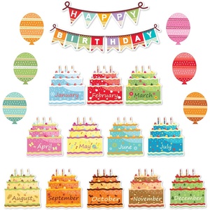 image:imageMr Pen Happy Birthday Bulletin Board Set 20 Pcs  Decorations for Classroom and Birthday BoardVibrant