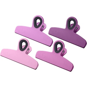 image:imageMr Pen Magnetic Bag Clips 4 Pack 5 Wide  Heavy Duty Chip Clips for Food Storage Durable Plastic with Strong Magnet NonSlip Grip for Fridge Snacks Kitchen OfficePink Shades