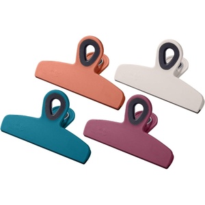 image:imageMr Pen Magnetic Bag Clips 4 Pack 5 Wide  Heavy Duty Chip Clips for Food Storage Durable Plastic with Strong Magnet NonSlip Grip for Fridge Snacks Kitchen OfficeTeal and Coral