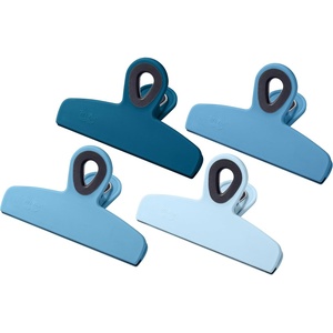 image:imageMr Pen Magnetic Bag Clips 4 Pack 5 Wide  Heavy Duty Chip Clips for Food Storage Durable Plastic with Strong Magnet NonSlip Grip for Fridge Snacks Kitchen OfficeBlue Shades