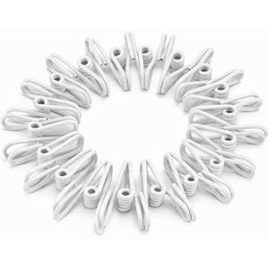 image:imageMr Pen PVCCoated Utility Clips 2 Inch 18 Pack Colorful  PVCCoated Steel Chip Bag Clips for Sealing Food Paper Holder Clothesline Clip for Laundry Hanging Kitchen BagsWhite