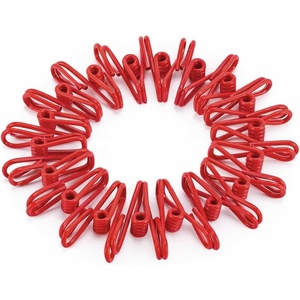 image:imageMr Pen PVCCoated Utility Clips 2 Inch 18 Pack Colorful  PVCCoated Steel Chip Bag Clips for Sealing Food Paper Holder Clothesline Clip for Laundry Hanging Kitchen BagsRed